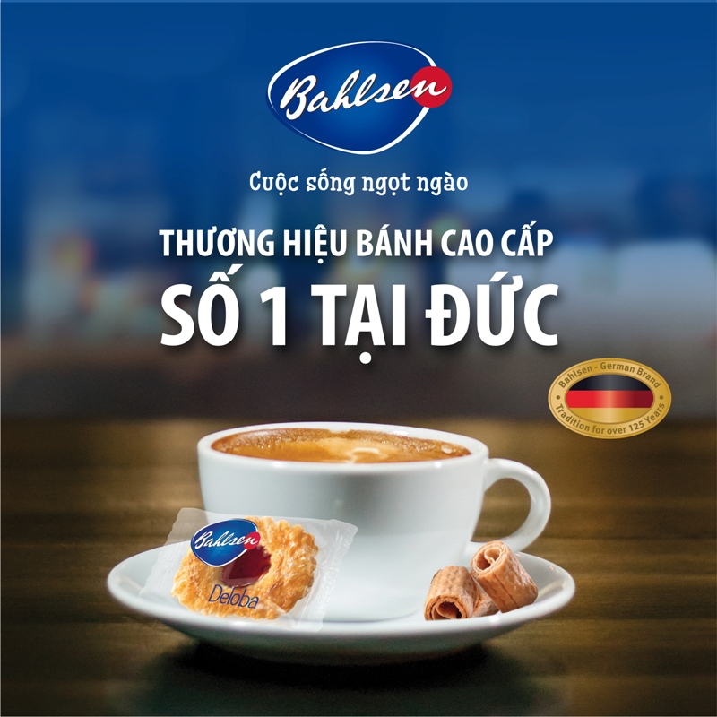 Bánh phồng giòn nhân việt quất Bahlsen 100g