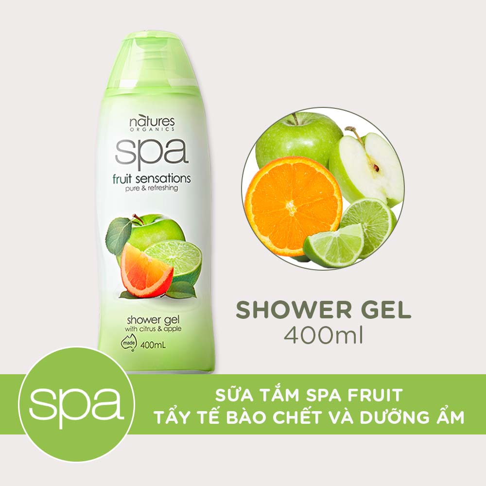 Sữa tắm SPA Fruit tẩy tế bào chết và dưỡng ẩm 400ml