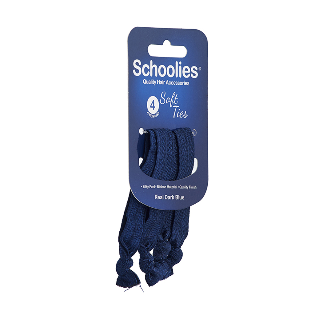 Cột tóc NƠ Schoolies 4pc Real dark blue