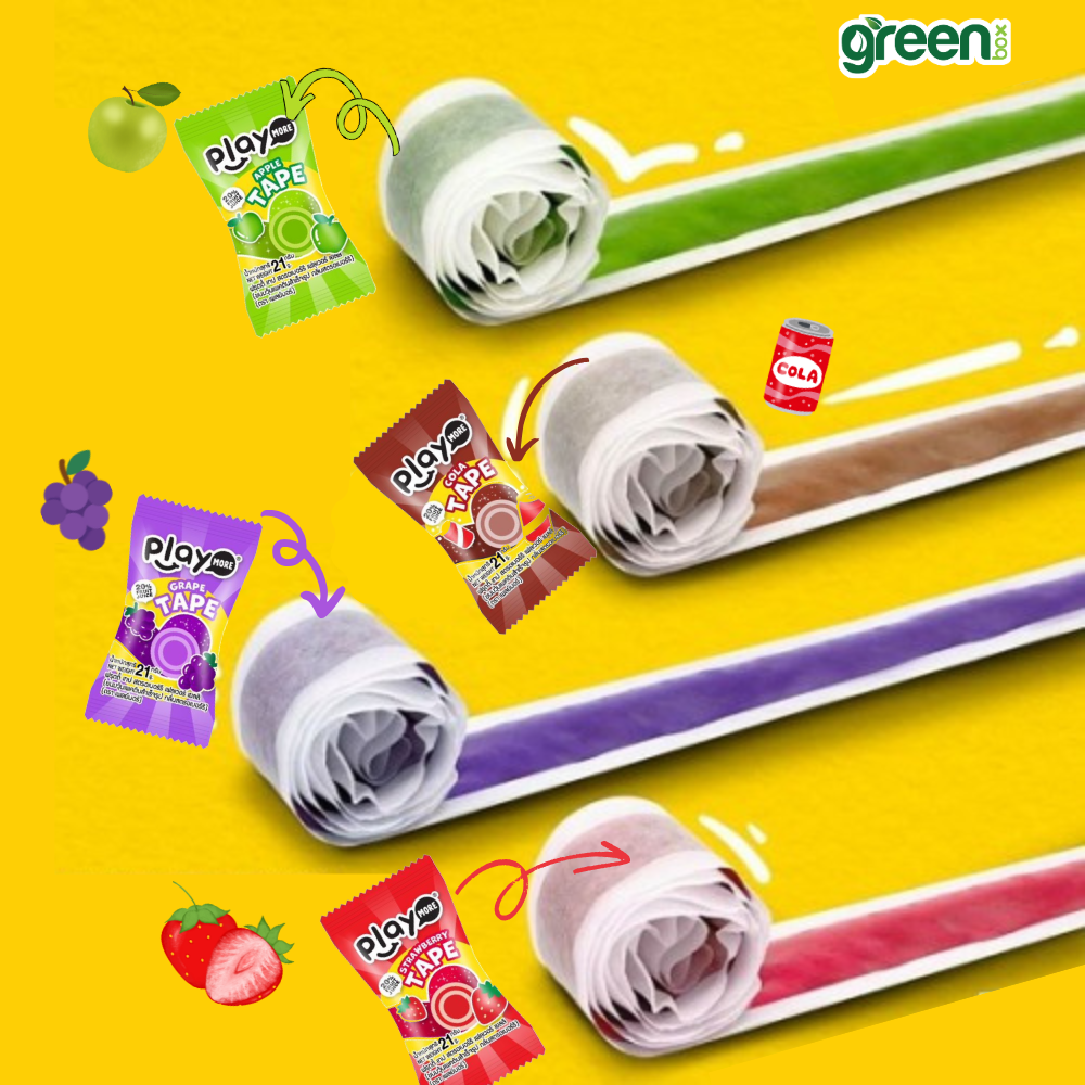 Kẹo Dẻo Cuộn Playmore Vị Cola 21G