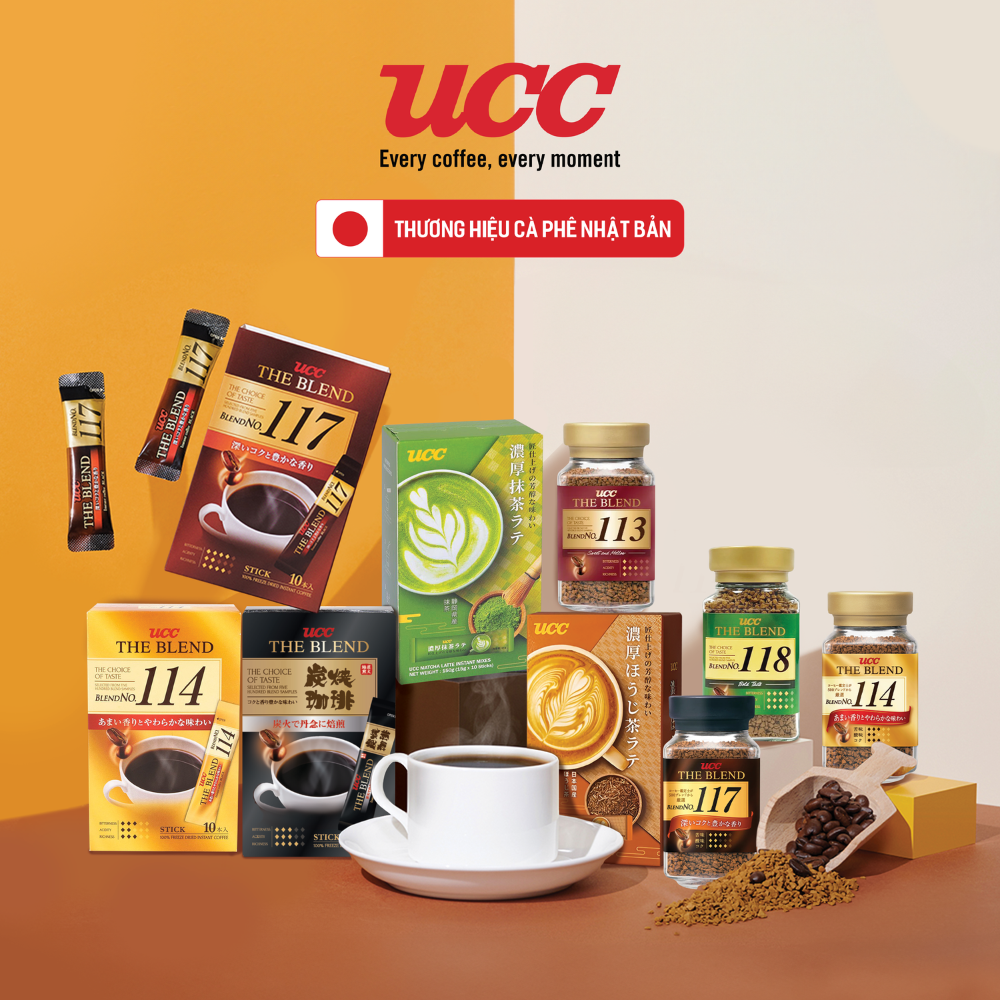 Cà phê hòa tan nguyên chất UCC Sumiyaki (10 goi)