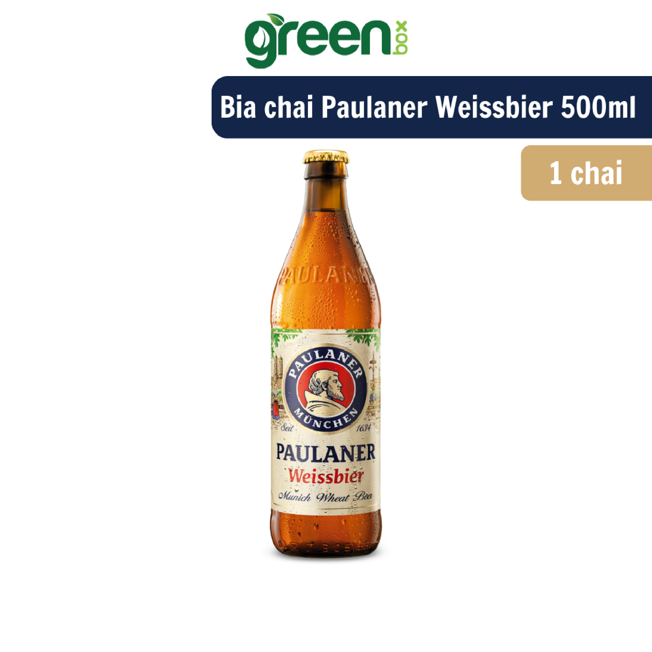 Bia chai Paulaner Weissbier 500ml