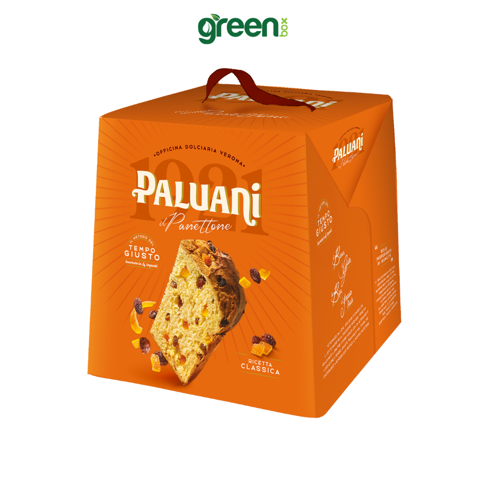 Bánh Giáng Sinh Panettone PALUANI Dòng Cổ Điển 1000g, Xuất Xứ Ý