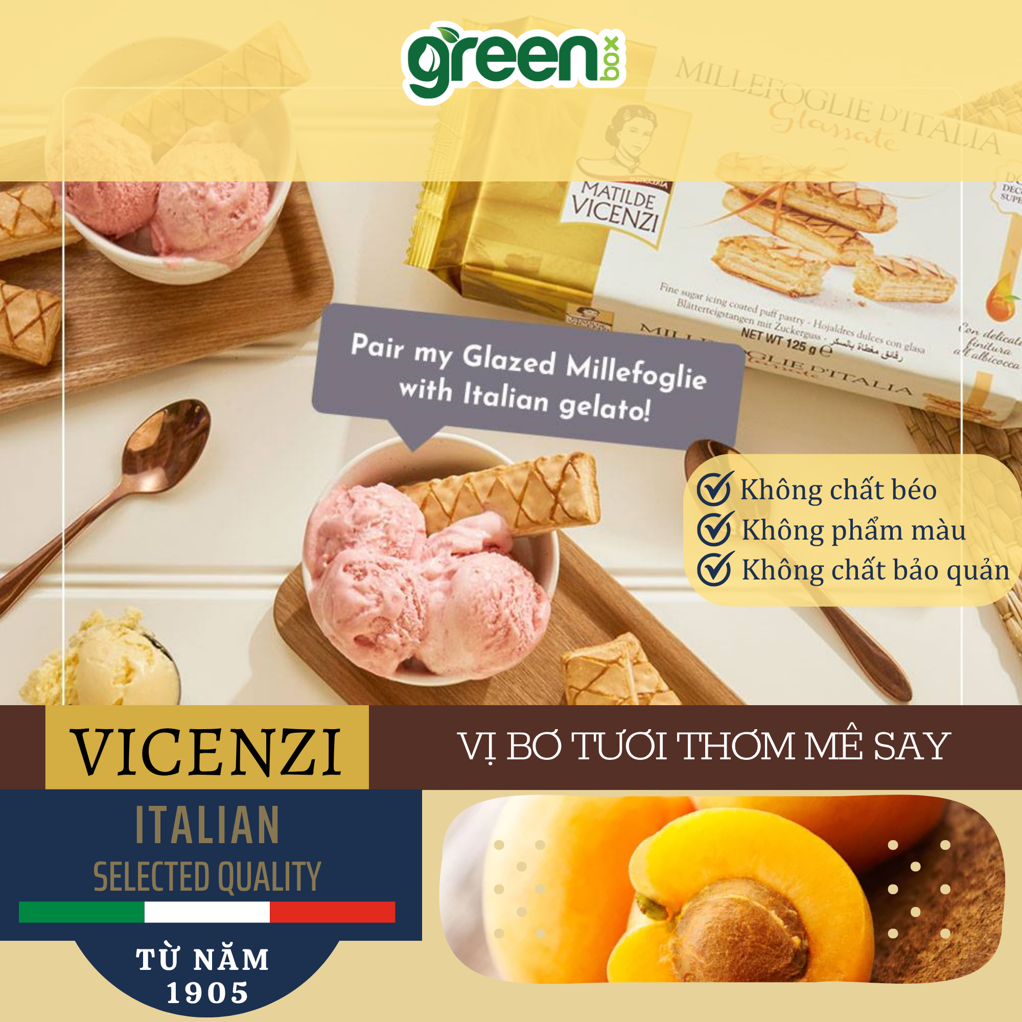Bánh Ngàn Lớp Phủ Đường Glassate Matilde Vicenzi 125G