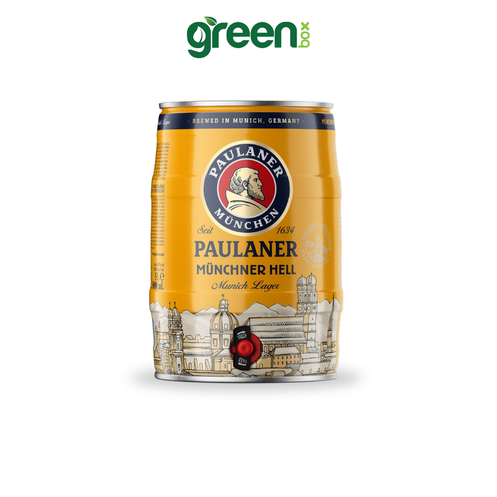 Bia bom Paulaner Munchner Hell 5L