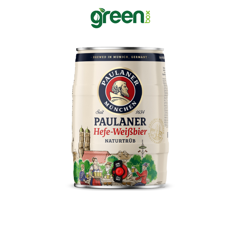 Bia bom Paulaner Weissbier 5L