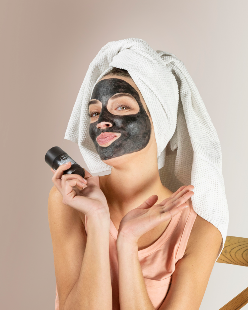 Thanh lăn mặt nạ Laino Pháp than hoạt tính & tinh dầu tràm trà detox da hút bã nhờn dầu thừa, thỏi 65g