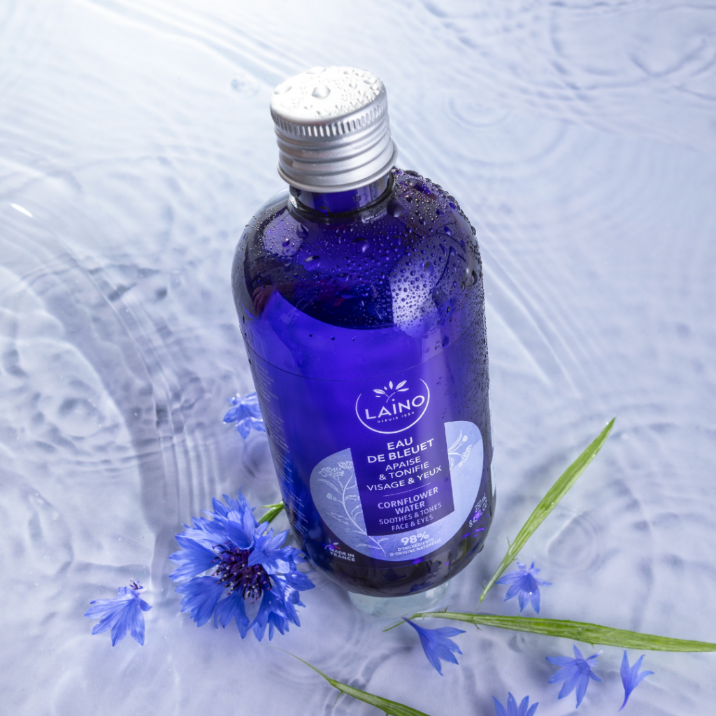 Nước toner Laino Pháp chiết xuất hoa thanh cúc làm sạch cân bằng pH cho da, chai 250ml