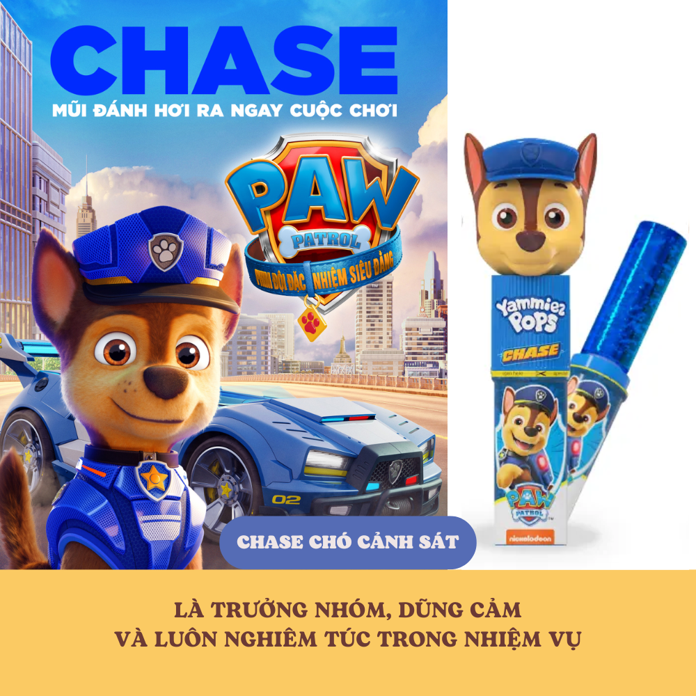 Kẹo Mút Đồ Chơi Paw Patrol Yammiez Pops Relkon 15g