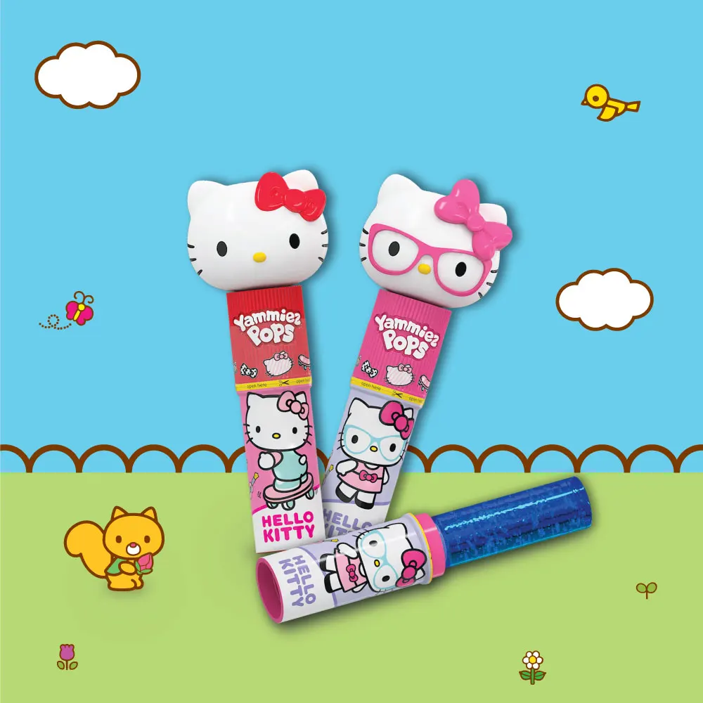 Kẹo Mút Đồ Chơi Hello Kitty & Friends Yammiez Pops Relkon 15g