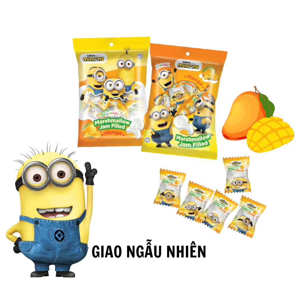 Kẹo Xốp Marshmallow Nhân Hương Xoài Minions 90g