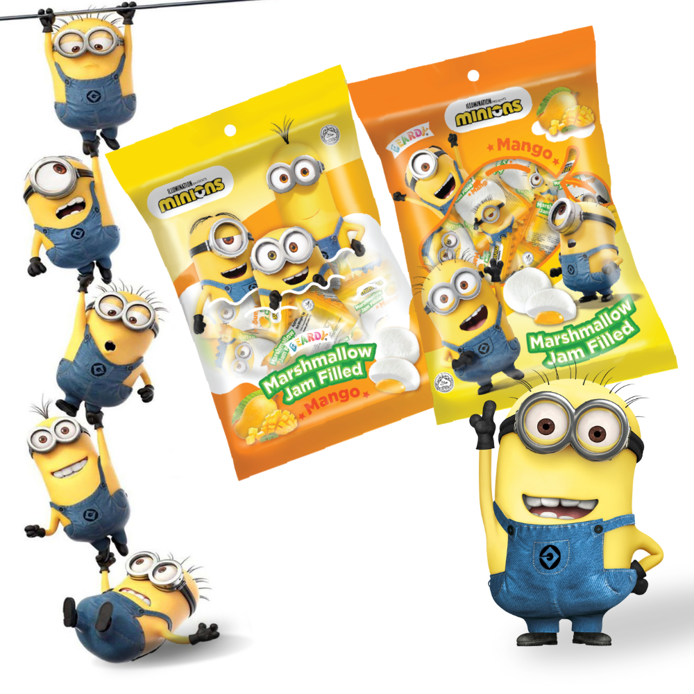 Kẹo Xốp Marshmallow Nhân Hương Xoài Minions 90g