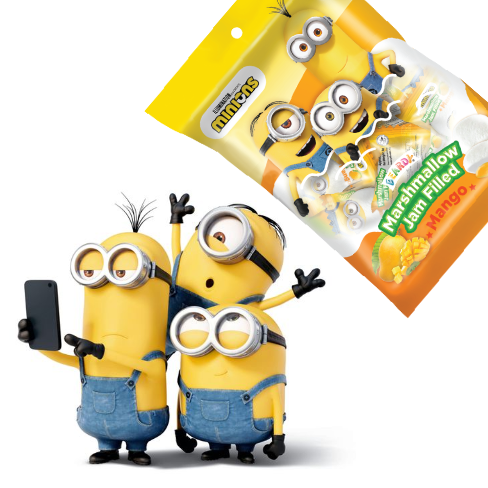 Kẹo Xốp Marshmallow Nhân Hương Xoài Minions 90g