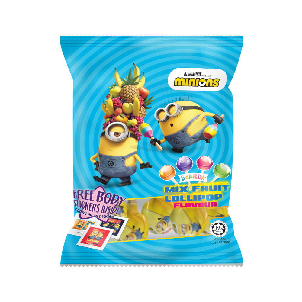 Kẹo Mút Hương Trái Cây Hỗn Hợp Minions  40g