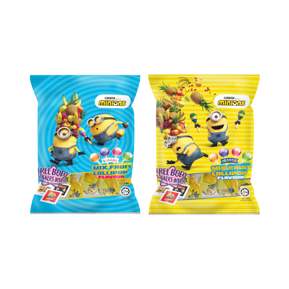 Kẹo Mút Hương Trái Cây Hỗn Hợp Minions  40g