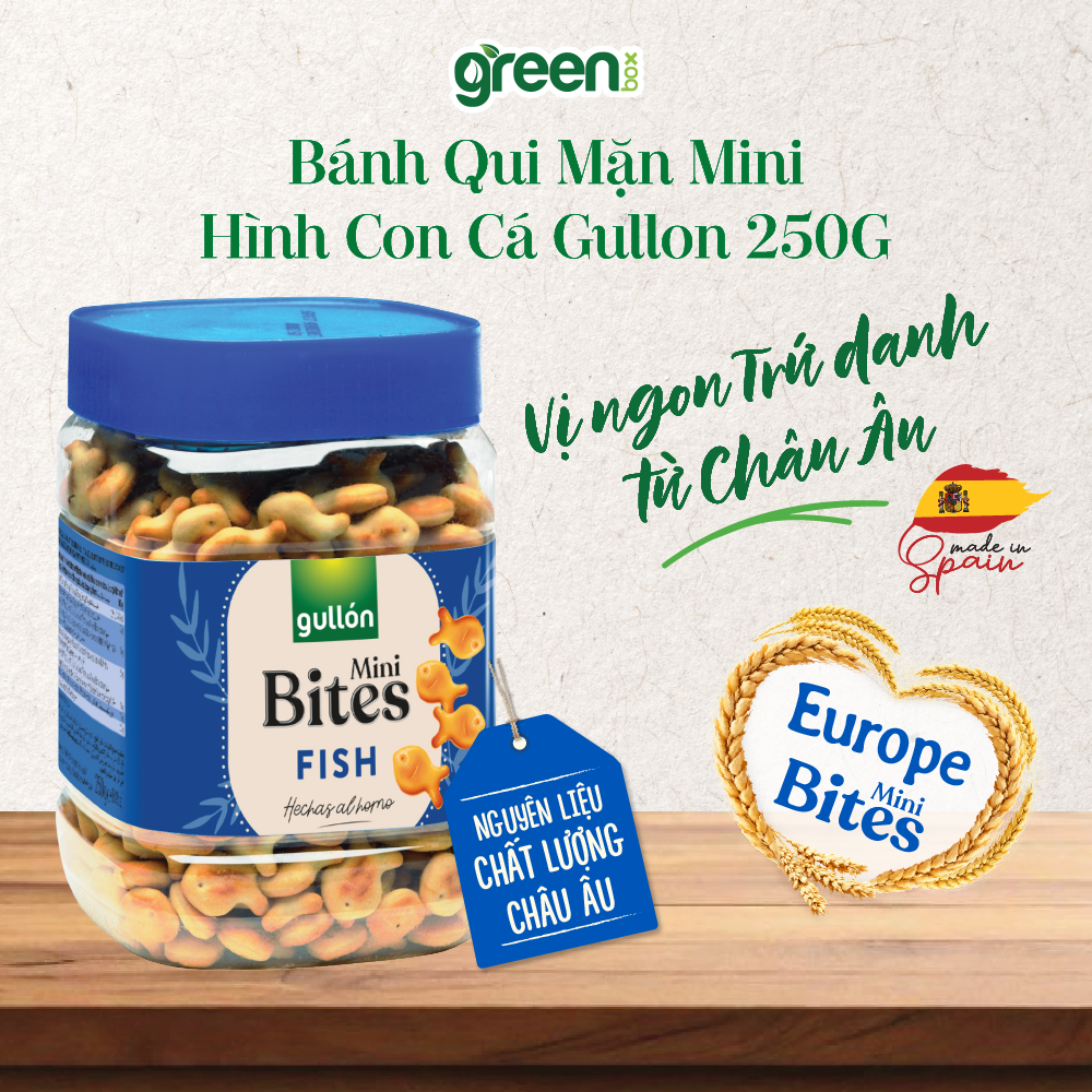 Bánh Qui Mặn Mini Hình Con Cá Gullon 250G