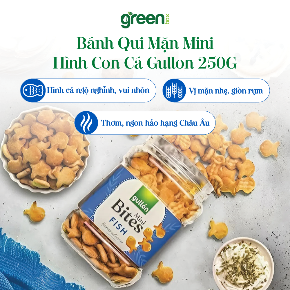 Bánh Qui Mặn Mini Hình Con Cá Gullon 250G