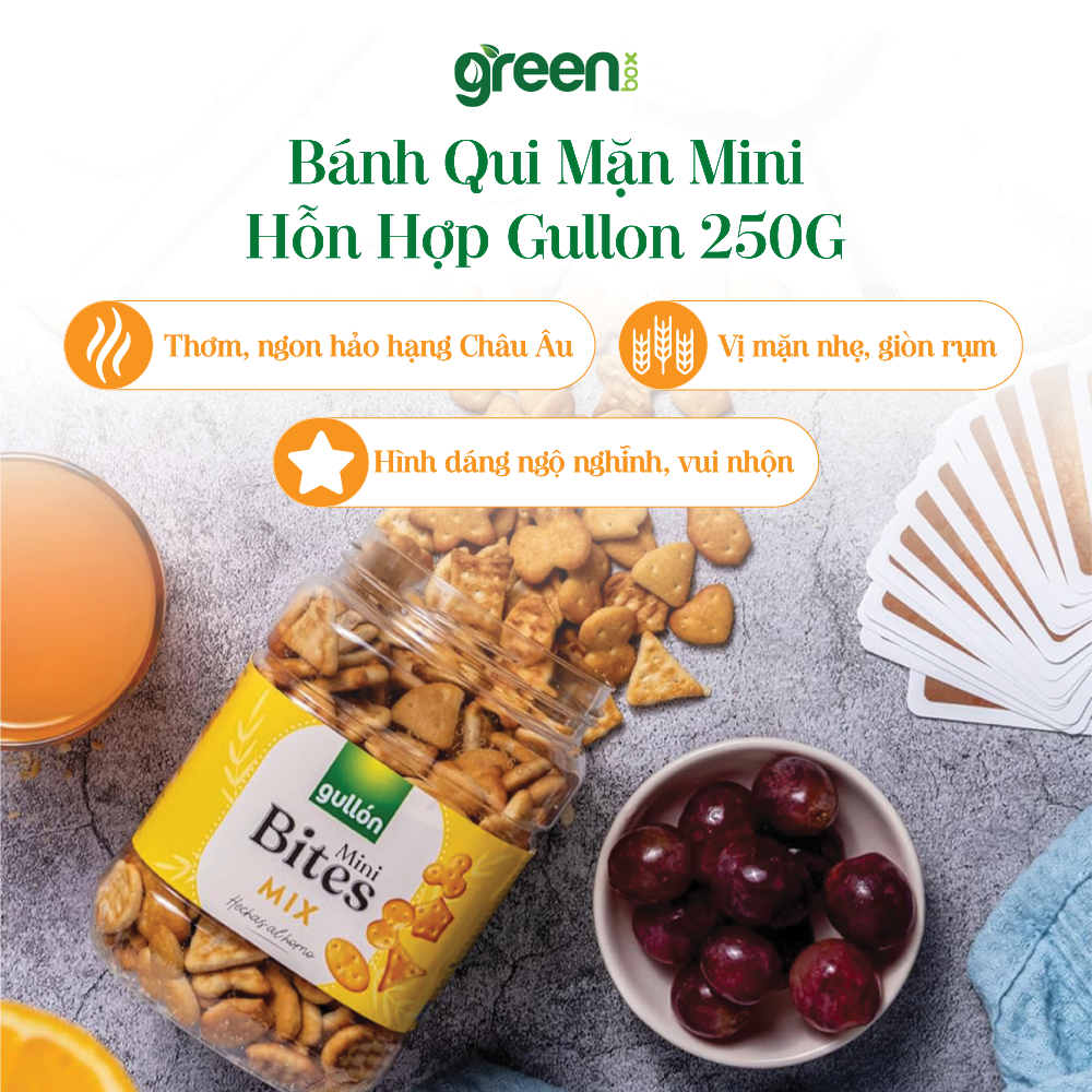 Bánh Qui Mặn Mini Hỗn Hợp Gullon 250G