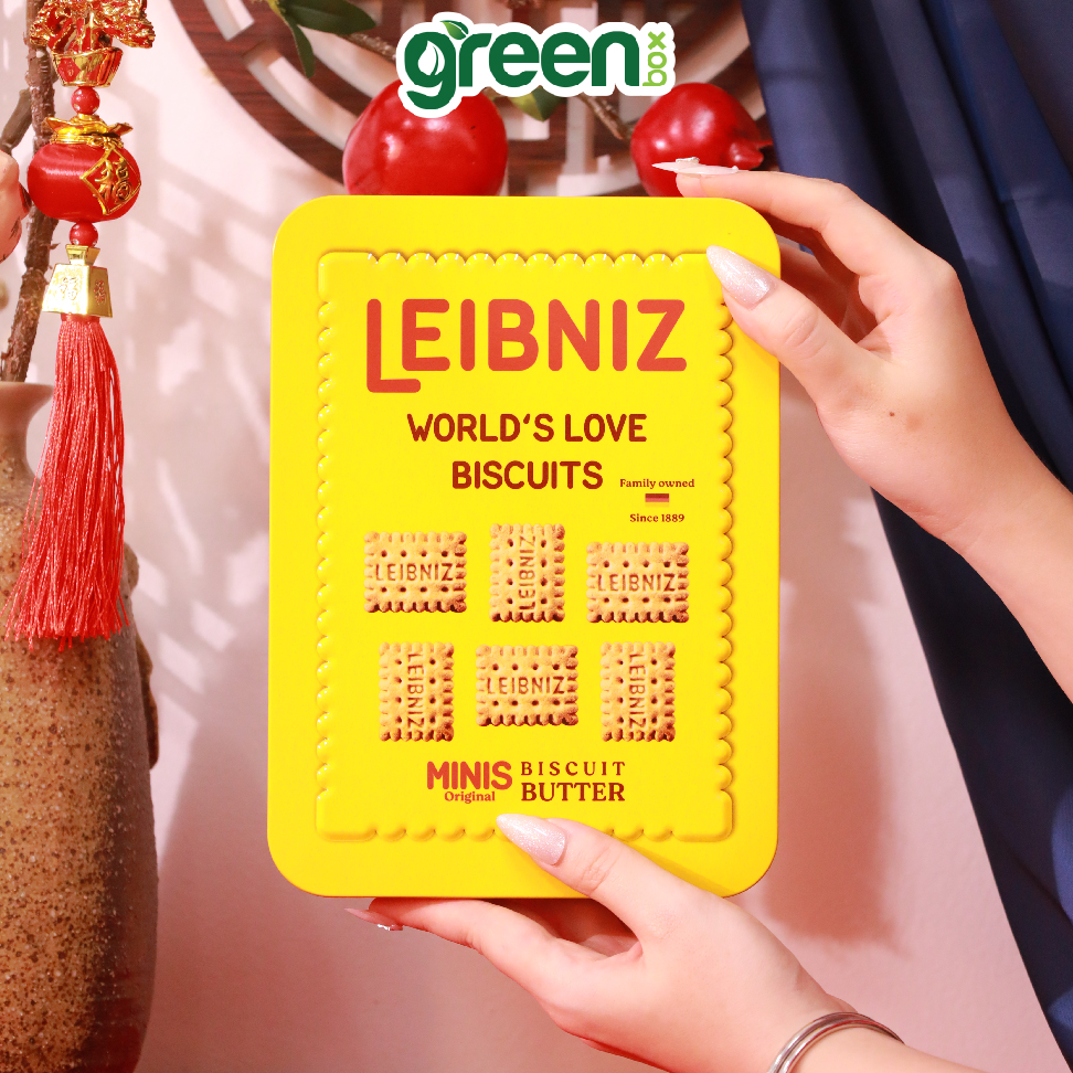 Hộp Bánh Thiếc Tết Leibniz Minis World’S Love Xuất Xứ Đức 300G