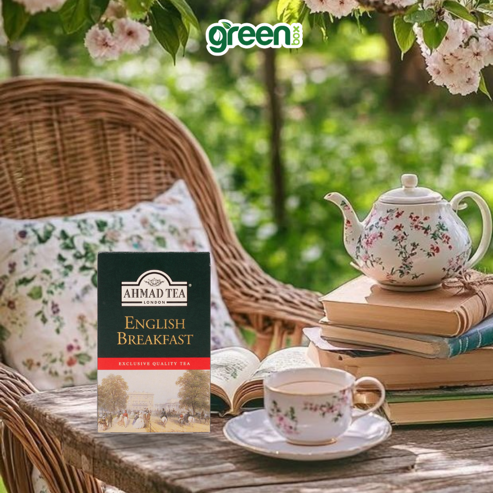 Trà đen Ahmad Tea English Breakfast 100g dùng pha ấm, trà Anh hảo hạng cho buổi sáng tỉnh táo