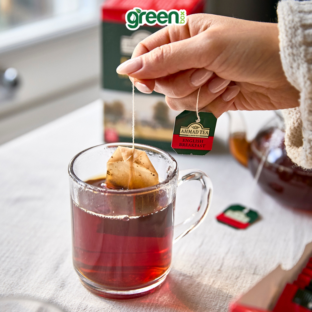 Trà đen Ahmad Tea English breakfast 20 túi nhôm, trà Anh hảo hạng cho buổi sáng tỉnh táo