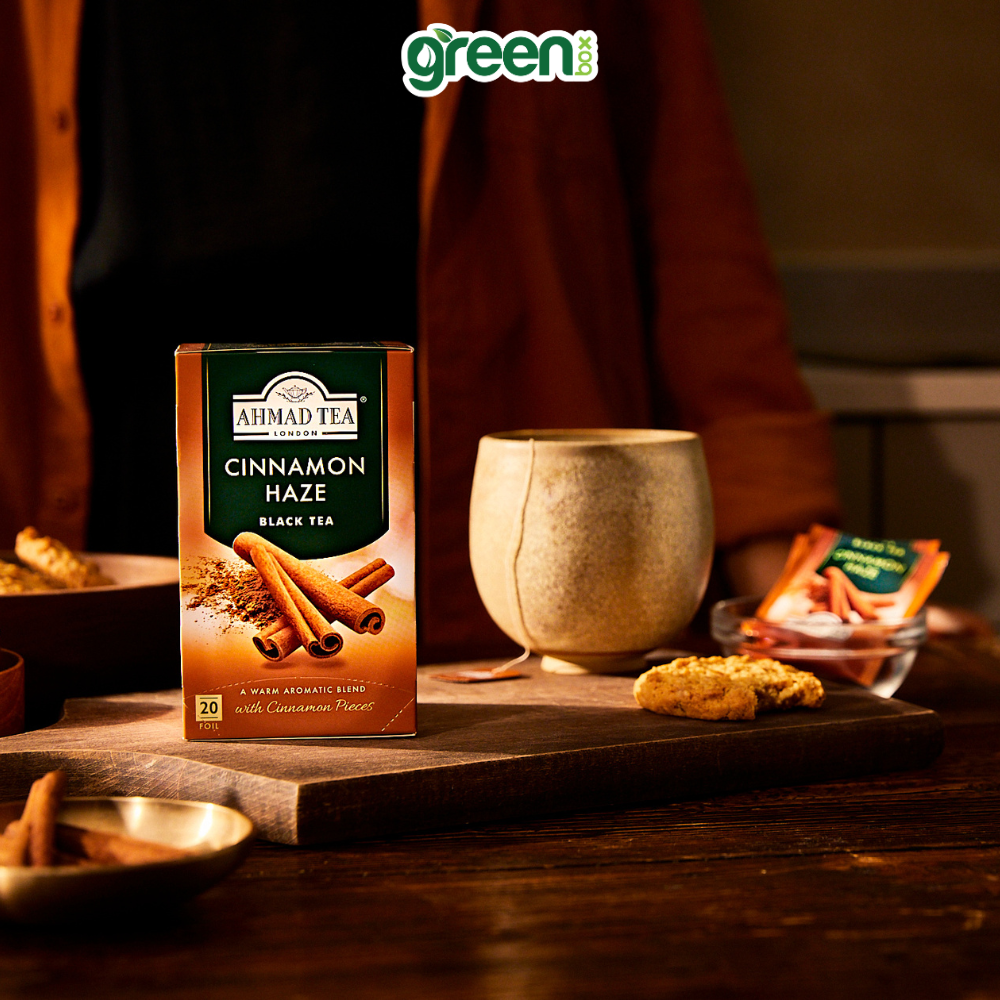 Trà quế Ahmad Tea 20 túi nhôm, trà Anh thơm ấm hương quế