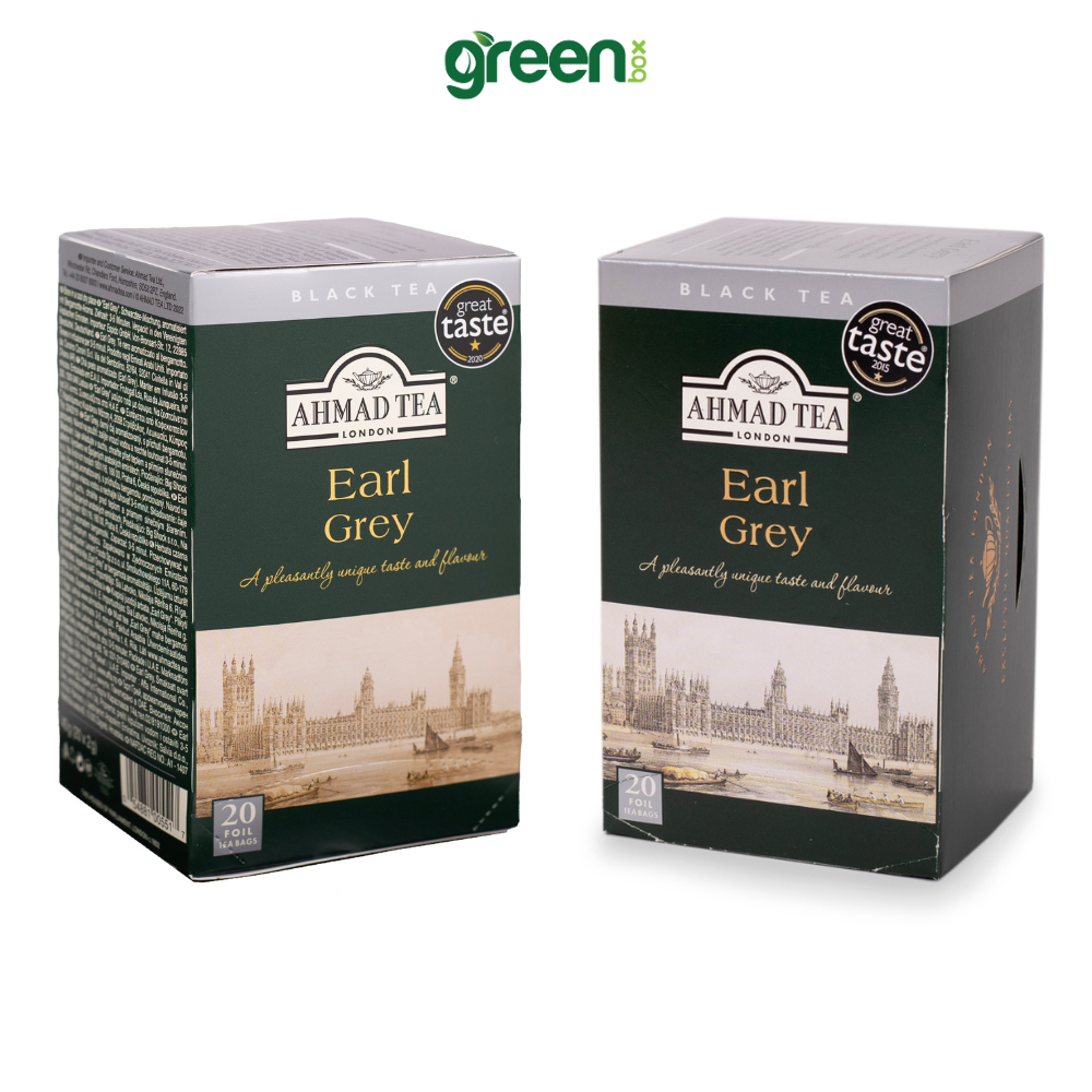 Trà bá tước Ahmad Tea 20 túi nhôm, trà Anh thơm thanh tao, uống dịu nhẹ thư giãn