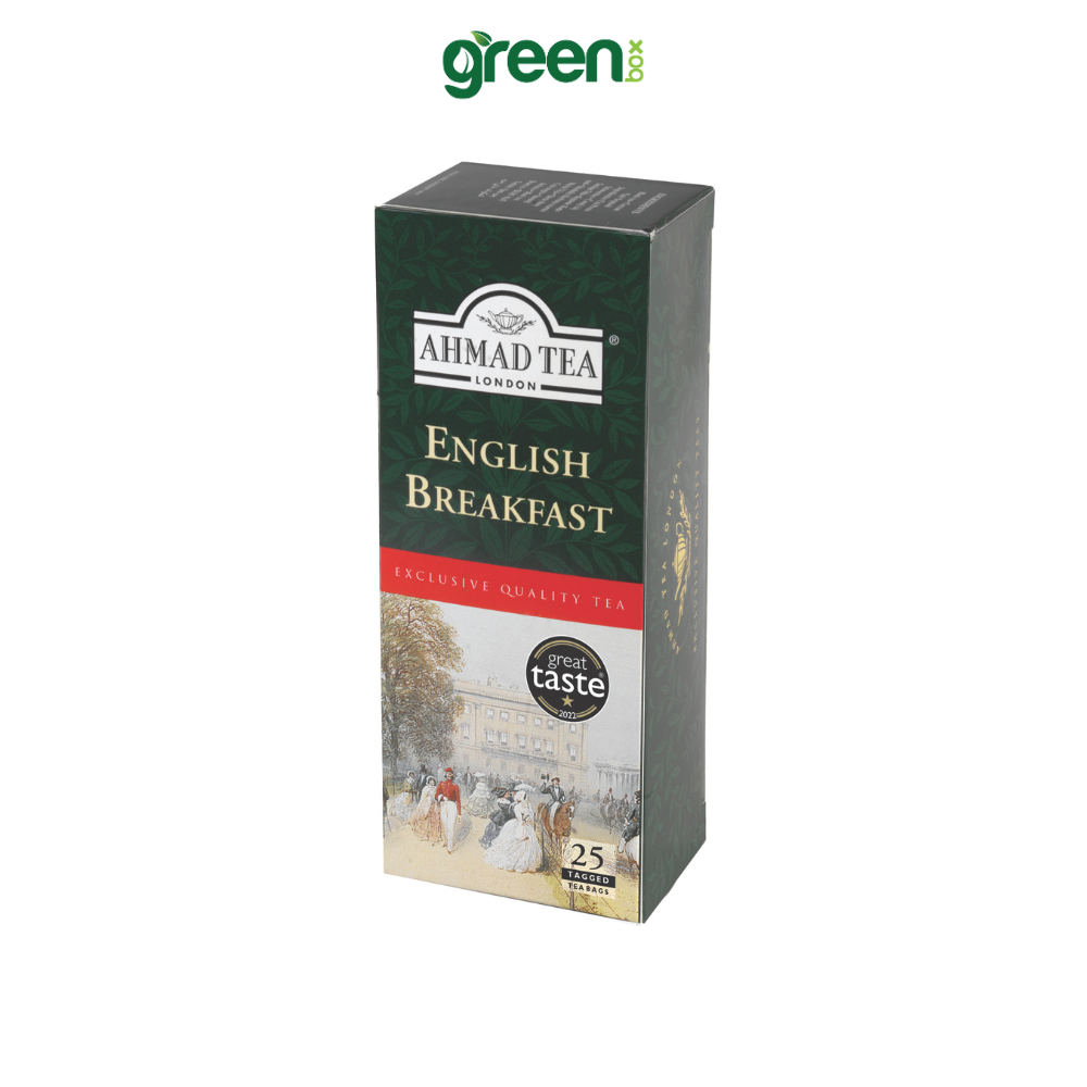 Trà đen Ahmad Tea English breakfast 25 túi lọc, trà Anh hảo hạng cho buổi sáng tỉnh táo
