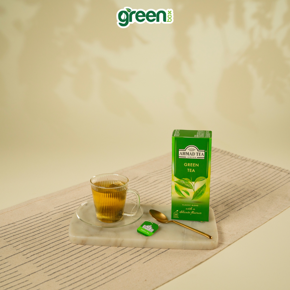 Trà xanh Ahmad Tea 25 túi lọc, trà Anh  thanh nhã hảo hạng