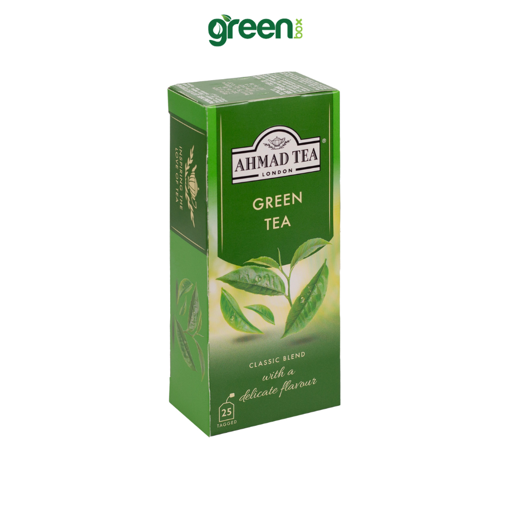 Trà xanh Ahmad Tea 25 túi lọc, trà Anh  thanh nhã hảo hạng