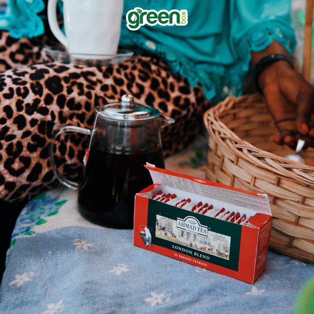 Trà đen Ahmad Tea london blend 25 túi lọc, trà Anh đậm vị tỉnh táo thơm ngon hảo hạng