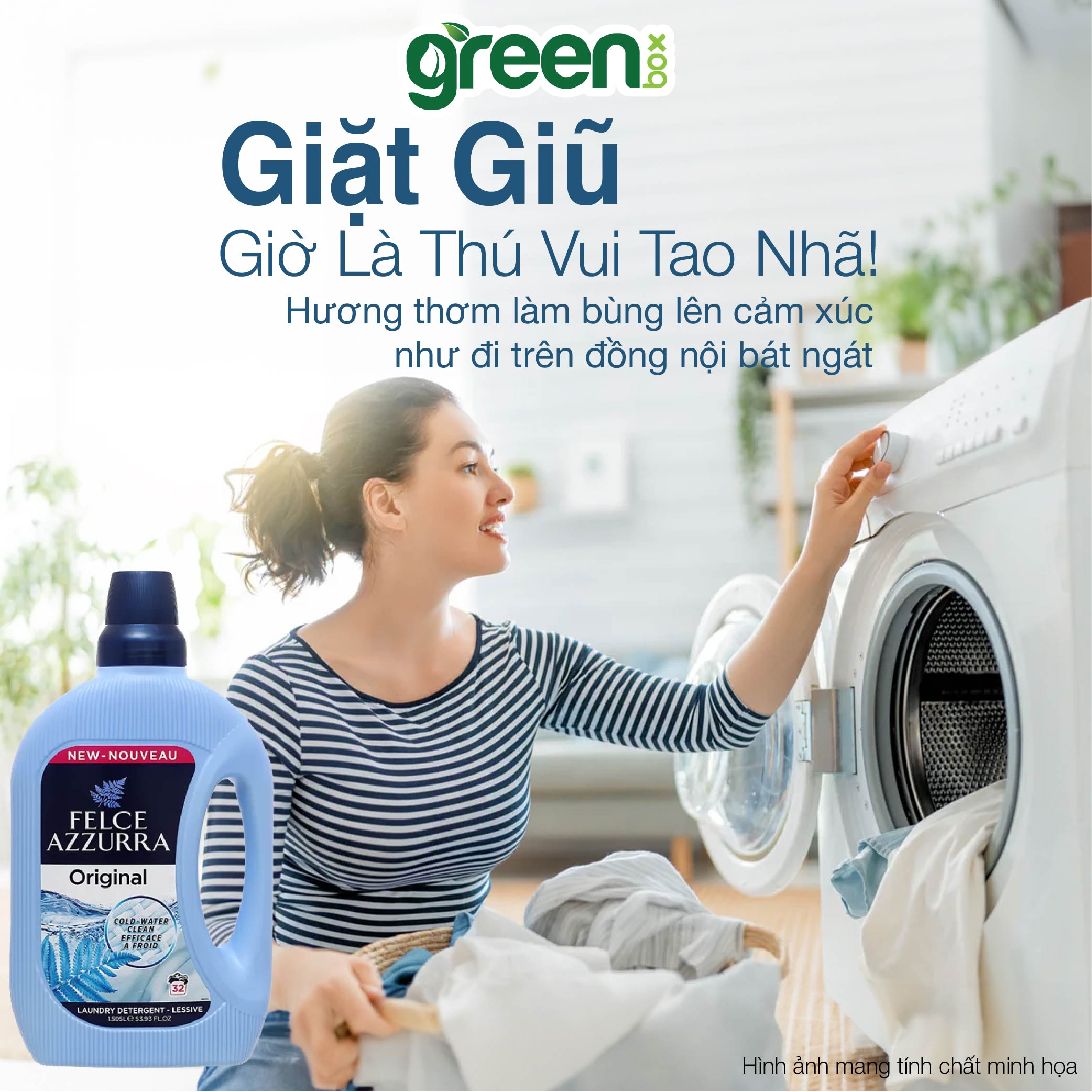 Nước giặt đậm đặc hương nước hoa Ý cổ điển đánh bay các vết bẩn cứng đầu Felce Azzurra, chai 1.595L