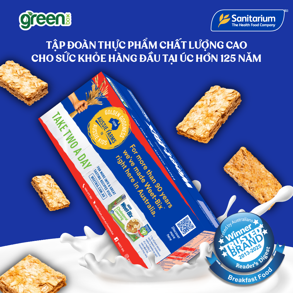 Bánh Ngũ Cốc Weet - Bix 375G thương hiệu ngũ cốc ăn sáng số 1 tại Úc