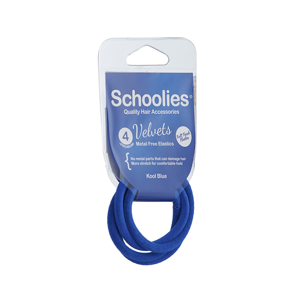 Cột tóc Velvet Schoolies 4pc Kool blue